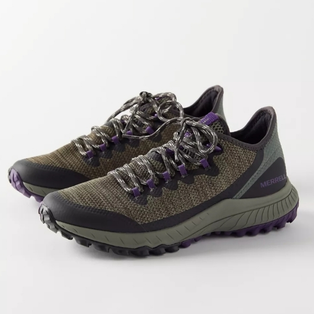 Merrell Bravada Women’s Trail Sneaker - Olive Green And Purple